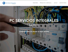 Tablet Screenshot of pcserviciosintegrales.com